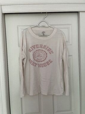 J Crew Women's Long Sleeve White T Shirt